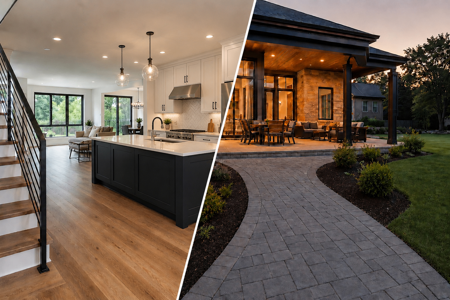Interior Renovation + Hardscape: Why Using One Contractor Saves Time and Money